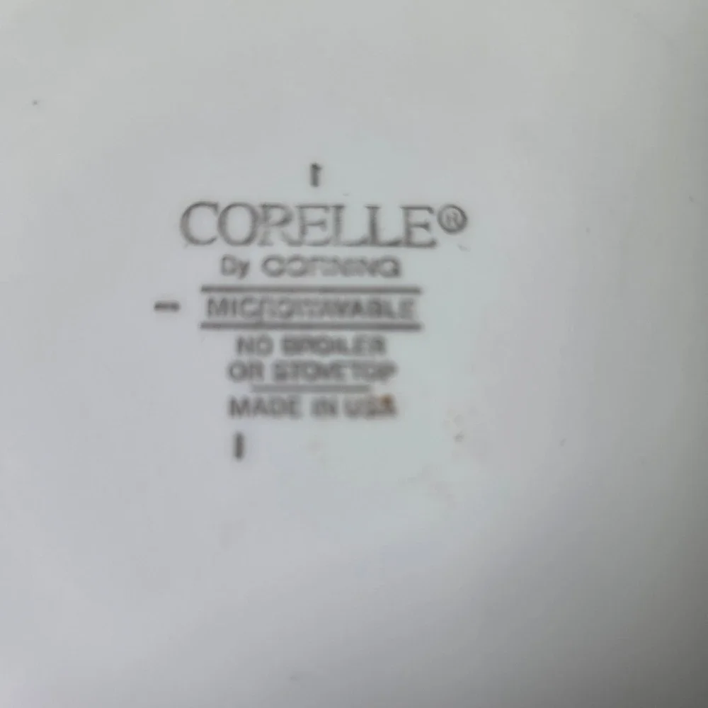 Corelle English Breakfast Bread and Butter Plate Floral Forget Me Not 6.75 in x4